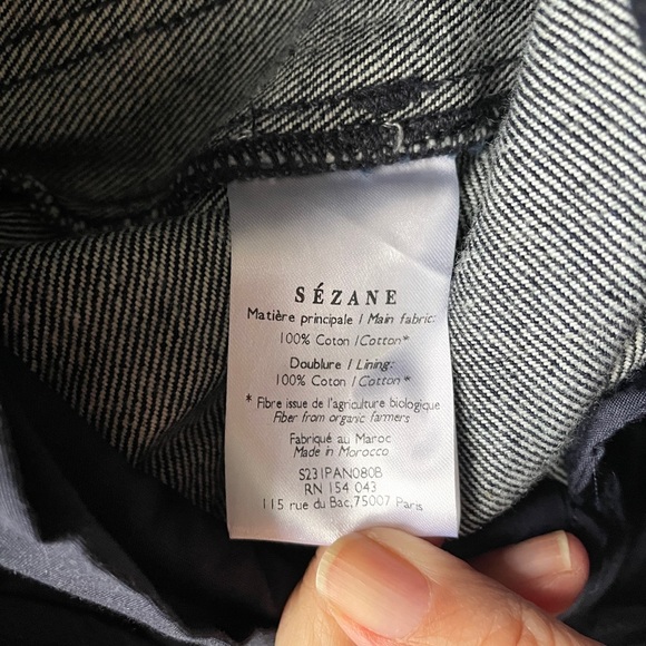Sézane The 70's Trousers Wide Leg Jeans - 34EU/24"/2US 🇫🇷 - Picture 7 of 11